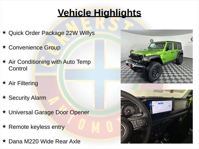 2026 Jeep Wrangler WRANGLER 4-DOOR WILLYS 2026 Jeep Wrangler WRANGLER 4-DOOR WILLYS