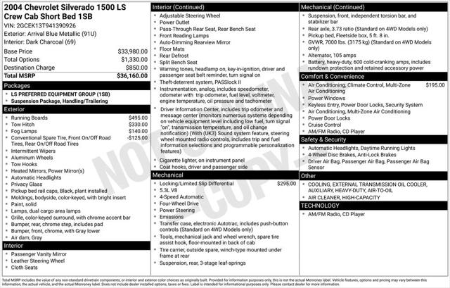 2004 Chevrolet Silverado 1500 LS 2004 Chevrolet Silverado 1500 LS