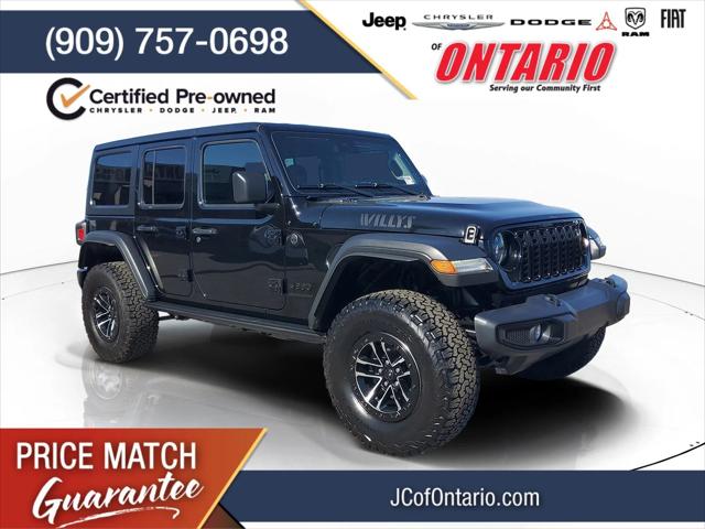 2025 Jeep Wrangler 4-Door Willys 4x4 for sale in Ontario, CA