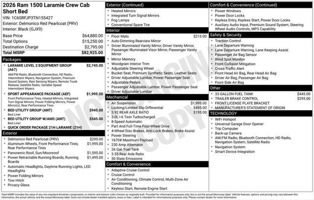 2026 Ram 1500 Laramie Crew Cab 4x4 5'7" Box