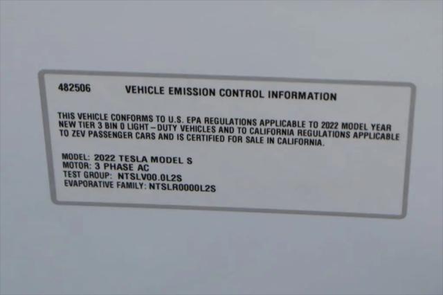 2022 Tesla Model S Dual Motor All-Wheel Drive