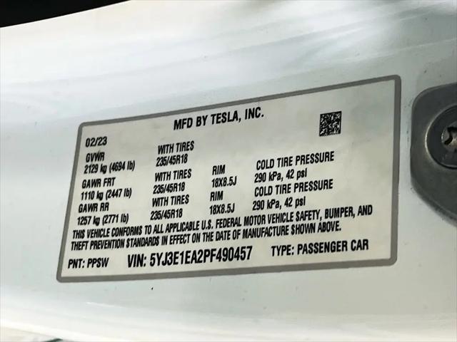 2023 Tesla Model 3 Rear-Wheel Drive