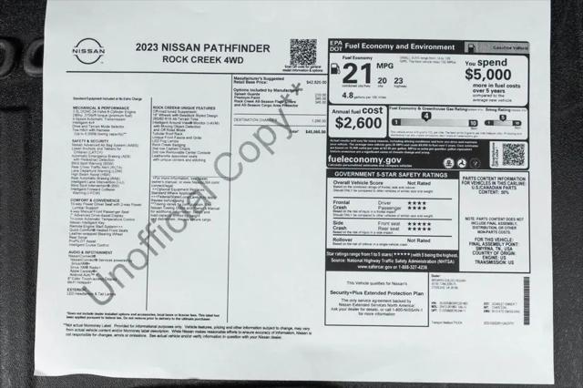 2023 Nissan Pathfinder Rock Creek 4WD
