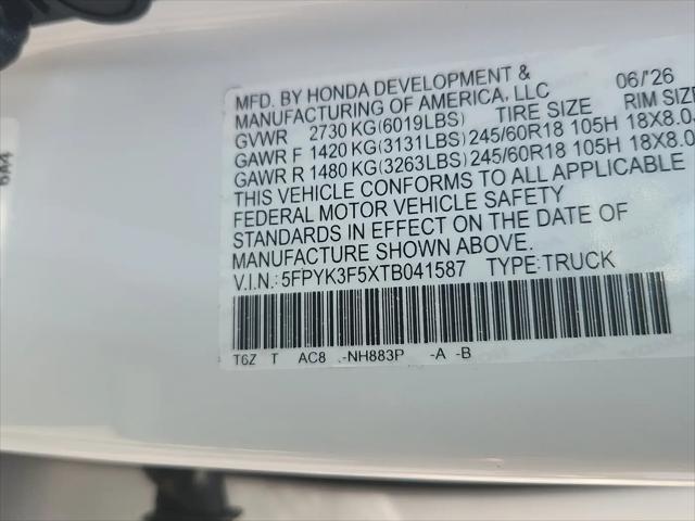 2026 Honda Ridgeline RTL