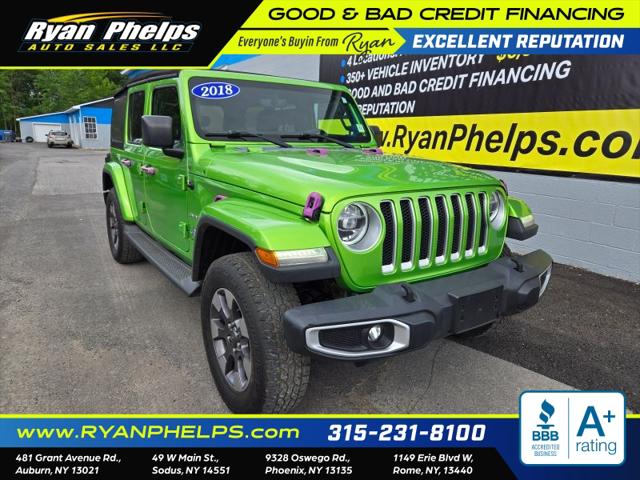 2018 Jeep Wrangler Unlimited Sahara 4x4 for sale in Rome, NY