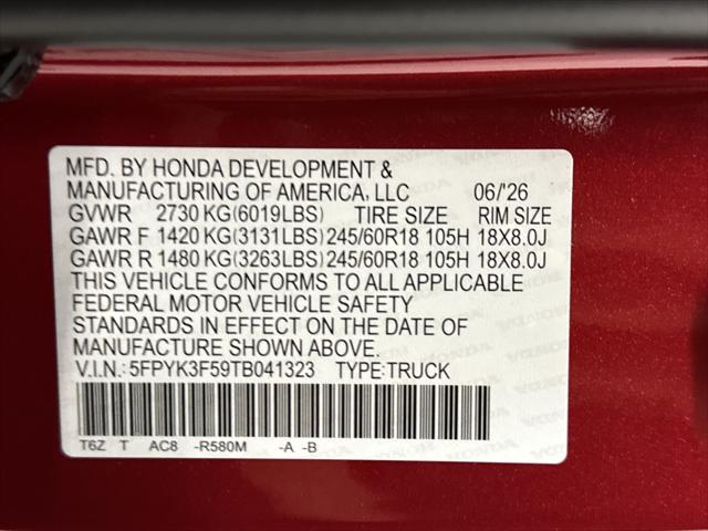 2026 Honda Ridgeline RTL