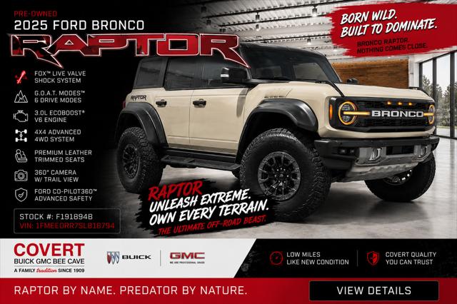 2025 Ford Bronco Raptor for sale in Austin, TX