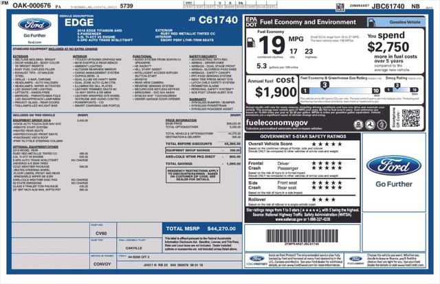 2018 Ford Edge Titanium 2018 Ford Edge Titanium