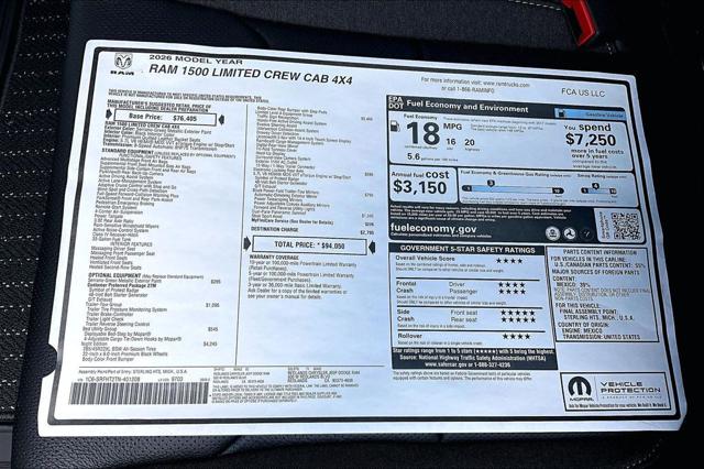 2026 Ram 1500 Limited Crew Cab 4x4 57 Box