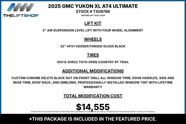 2025 GMC Yukon XL AT4 Ultimate 4WD for sale in McKinney, TX
