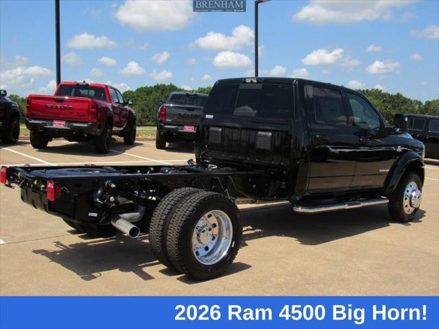 2026 RAM 4500 Chassis RAM 4500 BIG HORN CHASSIS CREW CAB 4X4 60 CA