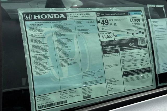 2026 Honda Civic Sport