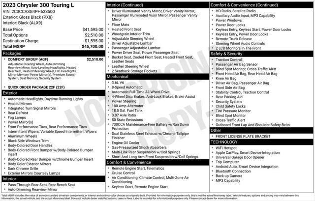 2023 Chrysler 300 Touring L AWD
