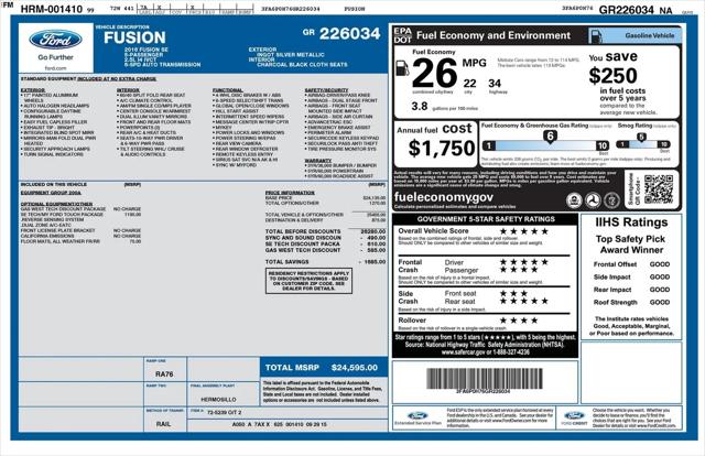 2016 Ford Fusion SE