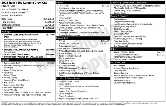 2026 Ram 1500 Laramie Crew Cab 4x4 57 Box