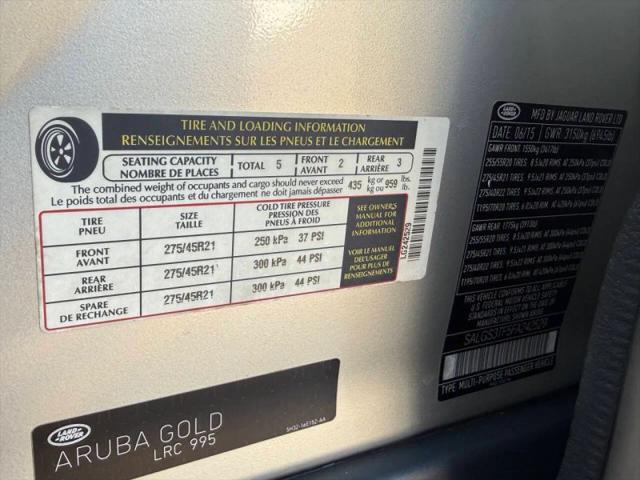 2015 Land Rover Range Rover 5.0L V8 Supercharged