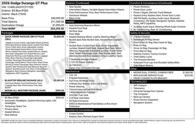 2026 Dodge Durango GT Plus AWD