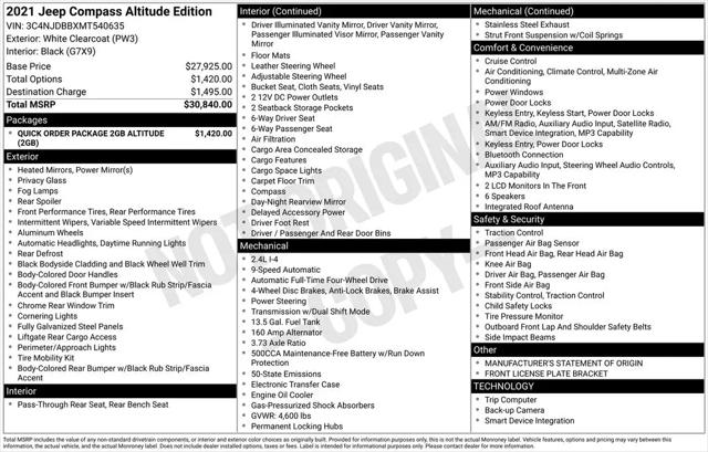 2021 Jeep Compass Altitude 4x4