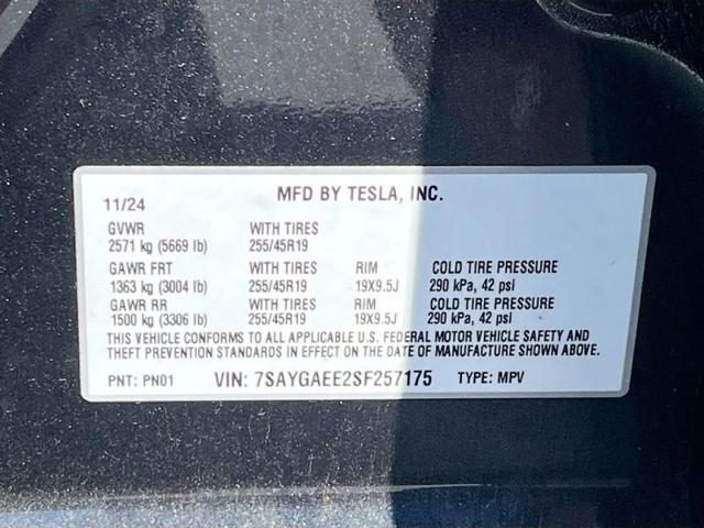 2025 Tesla Model Y Long Range Dual Motor All-Wheel Drive
