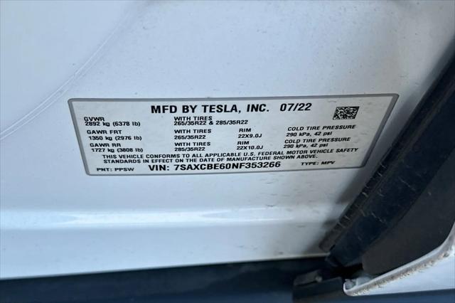 2022 Tesla Model X Plaid Tri Motor All-Wheel Drive