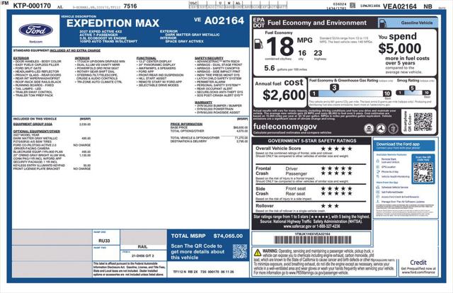 New 2027 Ford Expedition MAX Active For Sale in Muscle Shoals, AL