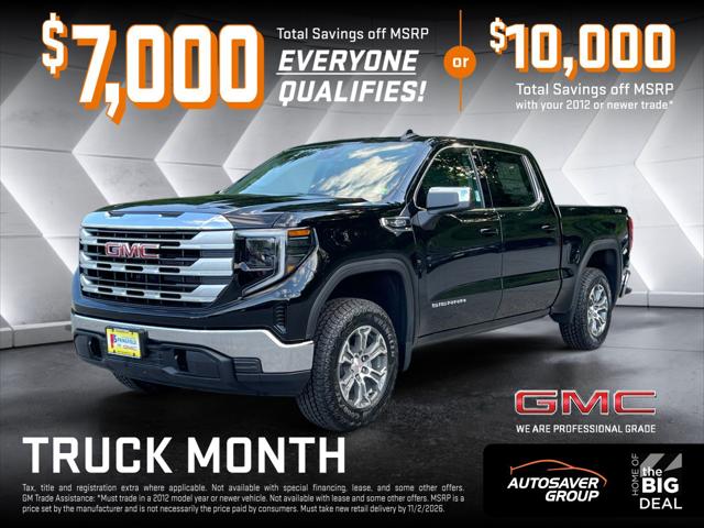 2026 GMC Sierra 1500 Crew Cab, Short Bed, SLE, 4WD for sale in North Springfield, VT
