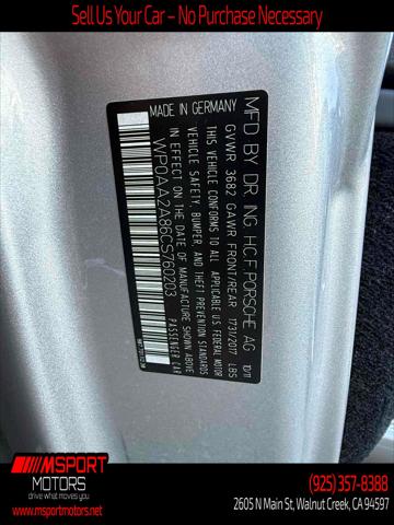2012 Porsche Cayman Unknown