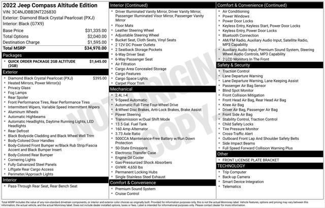 2022 Jeep Compass Altitude 4x4