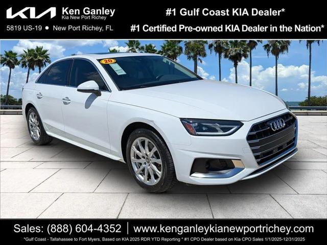 2020 Audi A4 Premium 40 TFSI Front-Wheel Drive S tronic for sale in New Port Richey, FL