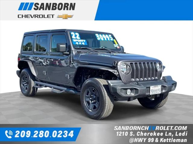 2022 Jeep Wrangler Unlimited Sport 4x4 for sale in Lodi, CA