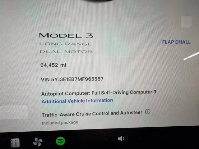 2021 Tesla Model 3 Long Range