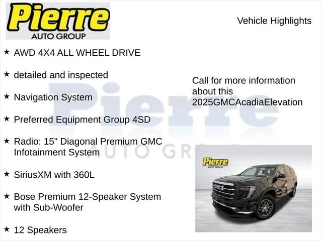 2025 GMC Acadia AWD Elevation