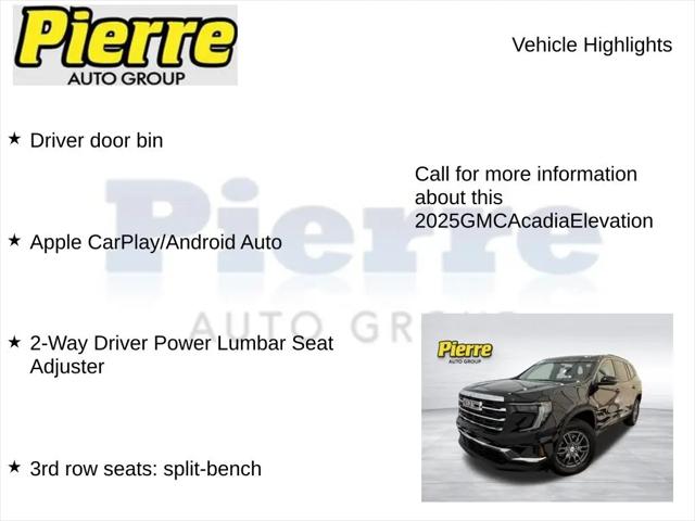 2025 GMC Acadia AWD Elevation