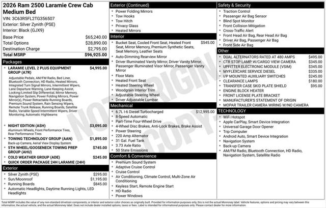 2026 Ram 2500 Laramie Crew Cab 4x4 64 Box
