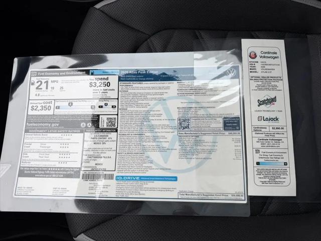 2026 Volkswagen Atlas Peak Edition