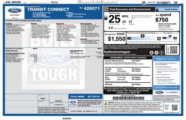 2019 Ford Transit Connect XL