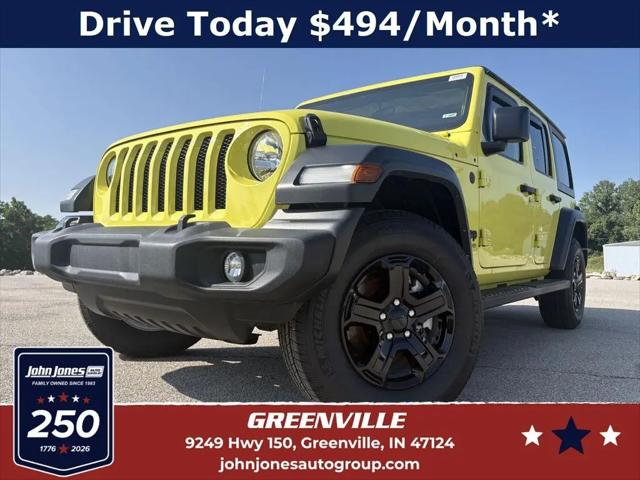 2022 Jeep Wrangler Unlimited Sport S 4x4 for sale in Greenville, IN