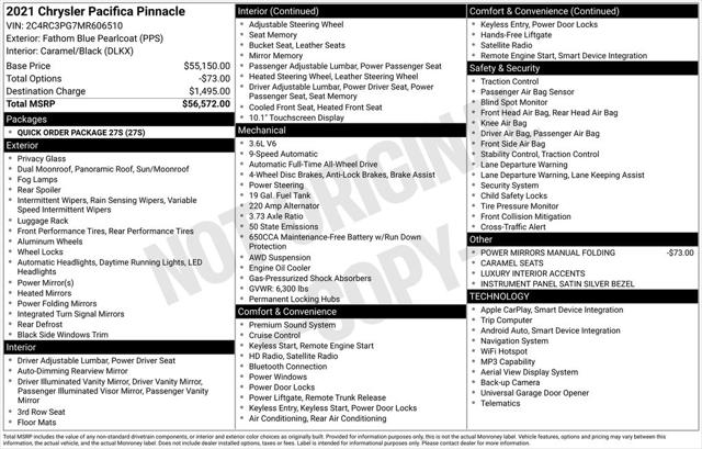 2021 Chrysler Pacifica Pinnacle AWD
