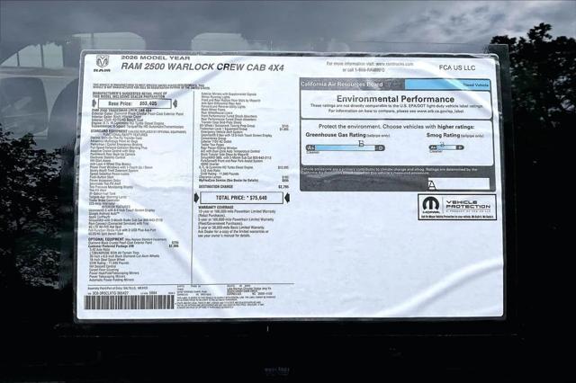 New 2026 Diamond Black Crystal Pearl-Coat Exterior Paint RAM  image 39
