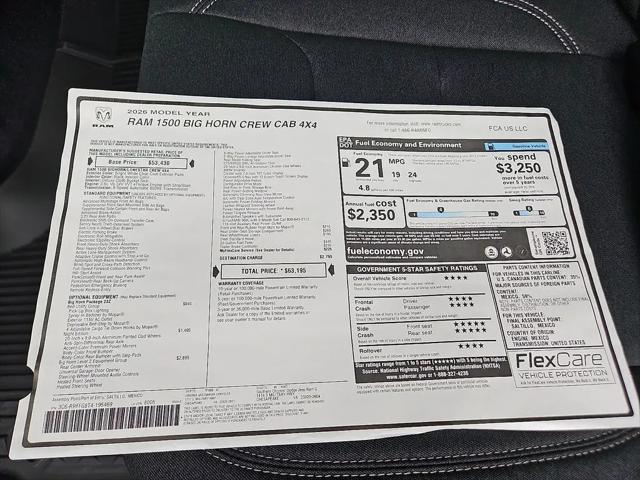 2026 Ram 1500 Big Horn Crew Cab 4x4 57 Box