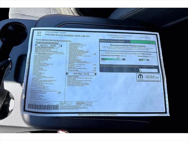 2026 Ram 2500 Black Express Crew Cab 4x4 64 Box