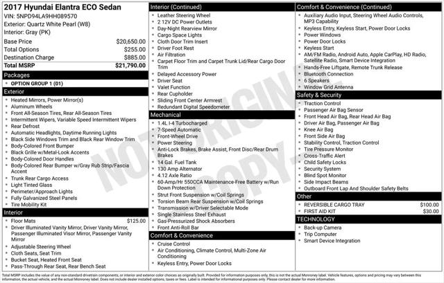 2017 Hyundai Elantra ECO 2017 Hyundai Elantra ECO