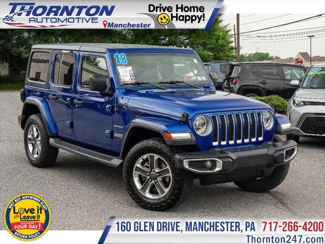 2018 Jeep Wrangler Unlimited Sahara 4x4 for sale in Manchester, PA