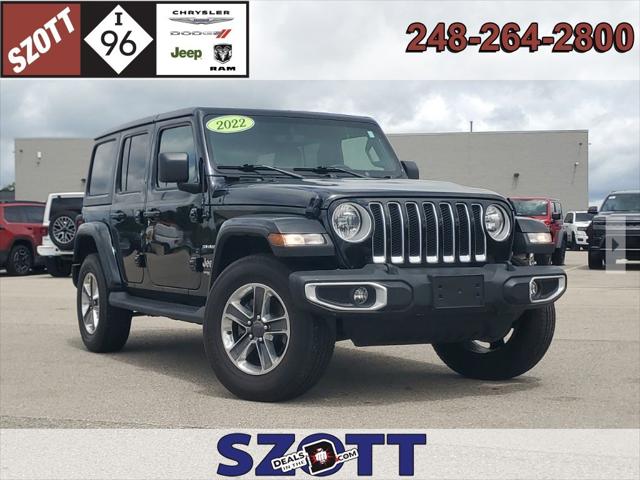 2022 Jeep Wrangler Unlimited Sahara 4x4 for sale in New Hudson, MI