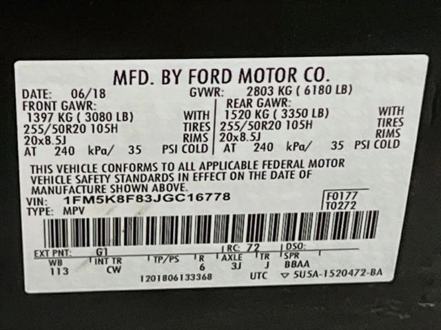 2018 Ford Explorer Limited
