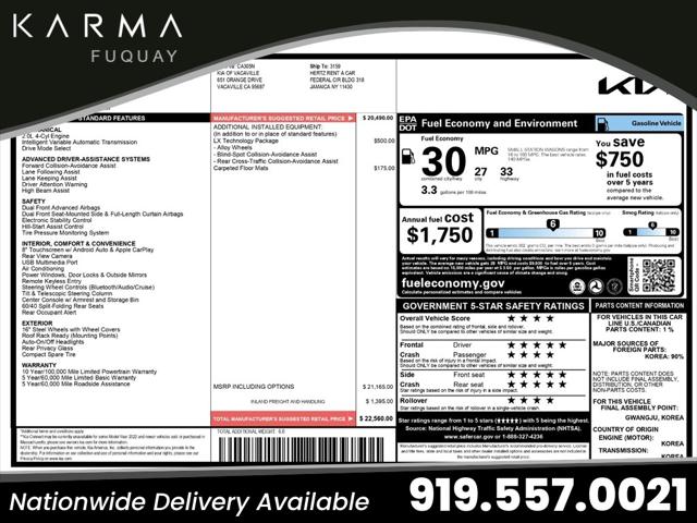 2025 Kia Soul LX for sale in Fuquay-Varina, NC