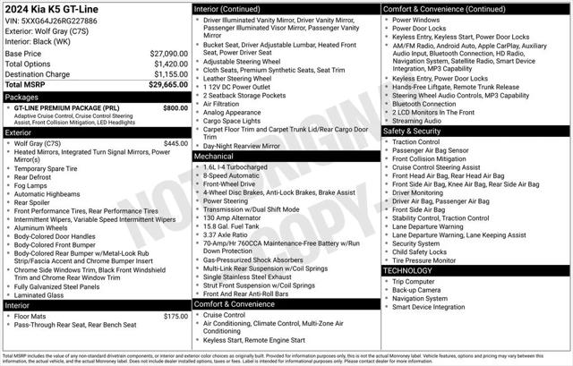 2024 Kia K5 GT-Line 2024 Kia K5 GT-Line