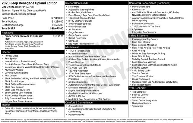 2023 Jeep Renegade Upland 4x4 for sale in Brownsville, TX