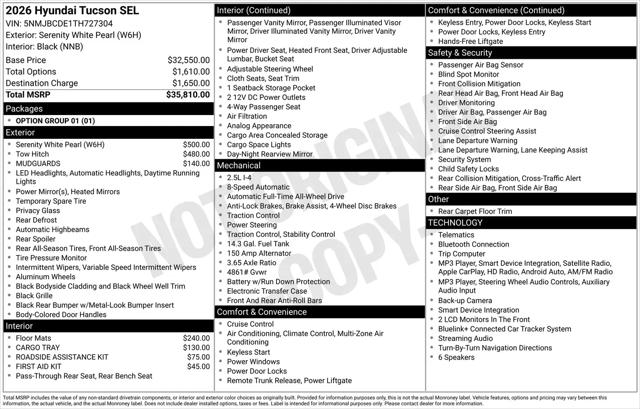 2026 Hyundai Tucson SEL Plus