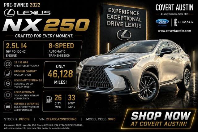 2022 Lexus NX 250 Base for sale in Austin, TX